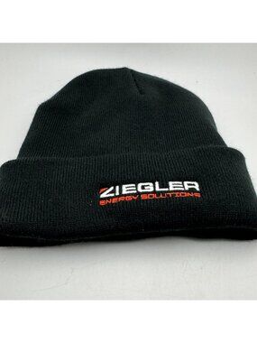 Ziegler Energy Solutions Beanie Hat Embroidered Lined Black One Port & Company